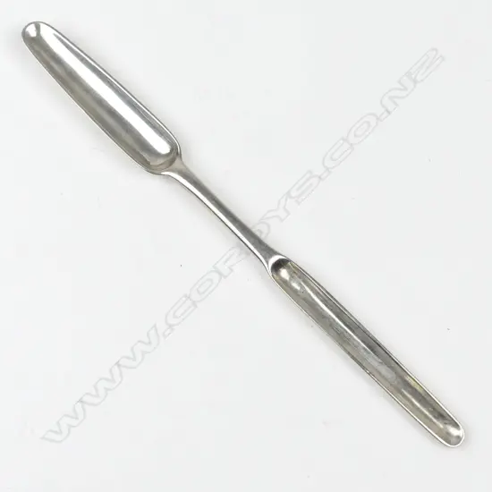 A George II silver double ended marrow scoop