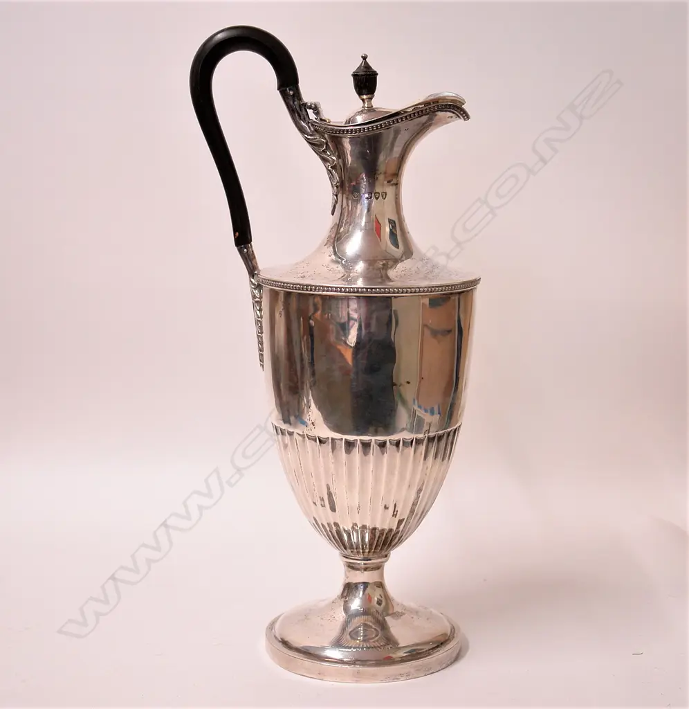 A Victorian silver claret jug Image 1++