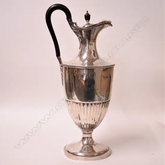 A Victorian silver claret jug