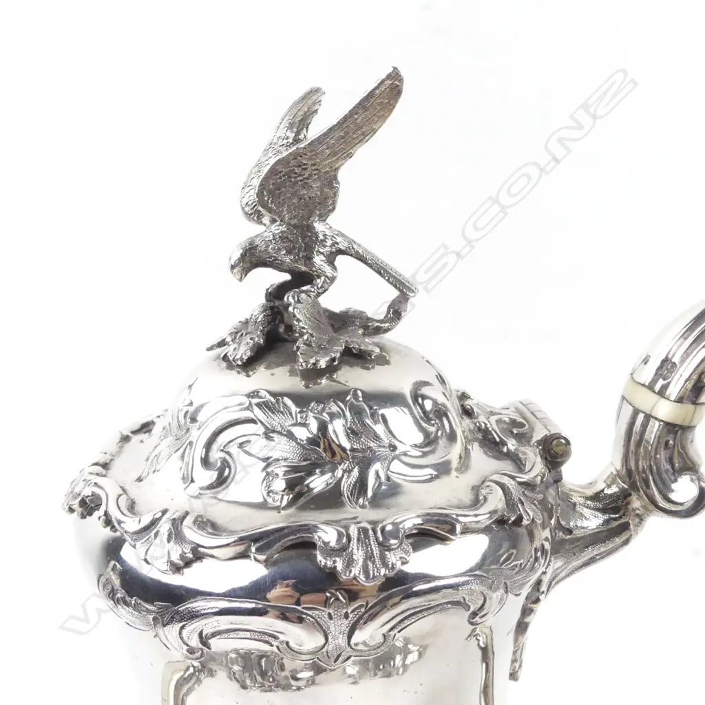 A Victorian silver four piece tea and coffee set Image 1++