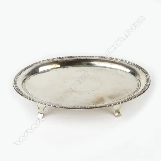An Irish George III silver tea pot stand