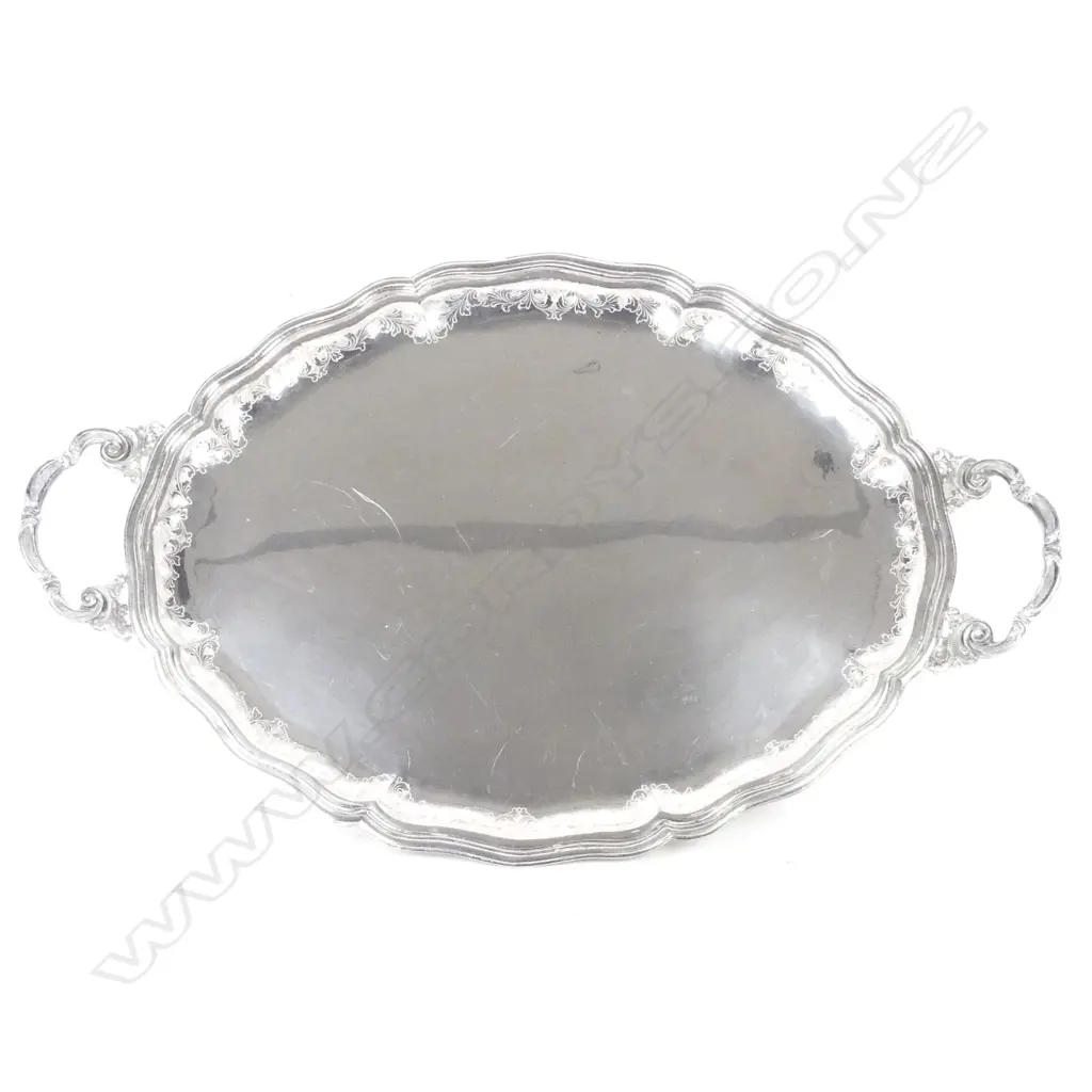 An impressive Italian silver 19thC style tea and coffee service on tray Image 1++