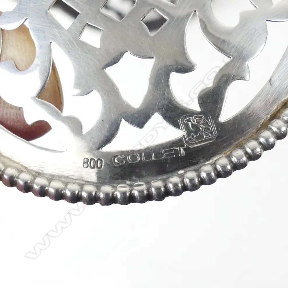 A continental .800 small silver basket Image 1++