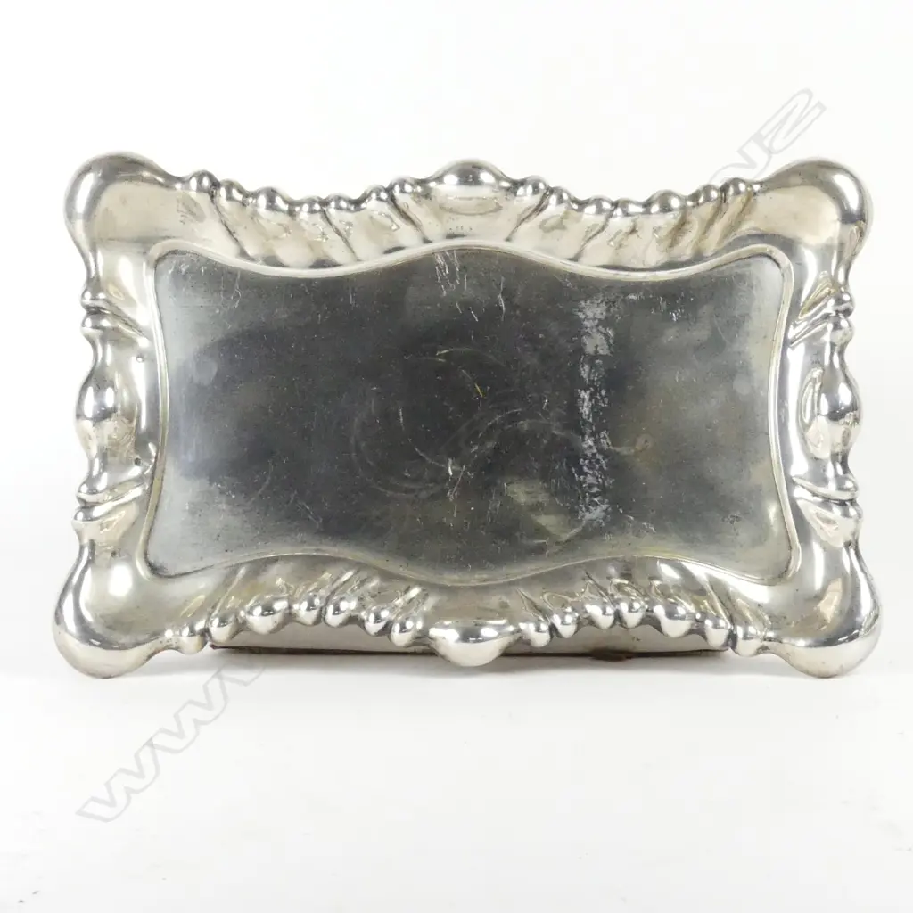An Austro-Hungarian .800 silver tray and lidded box Image 1++