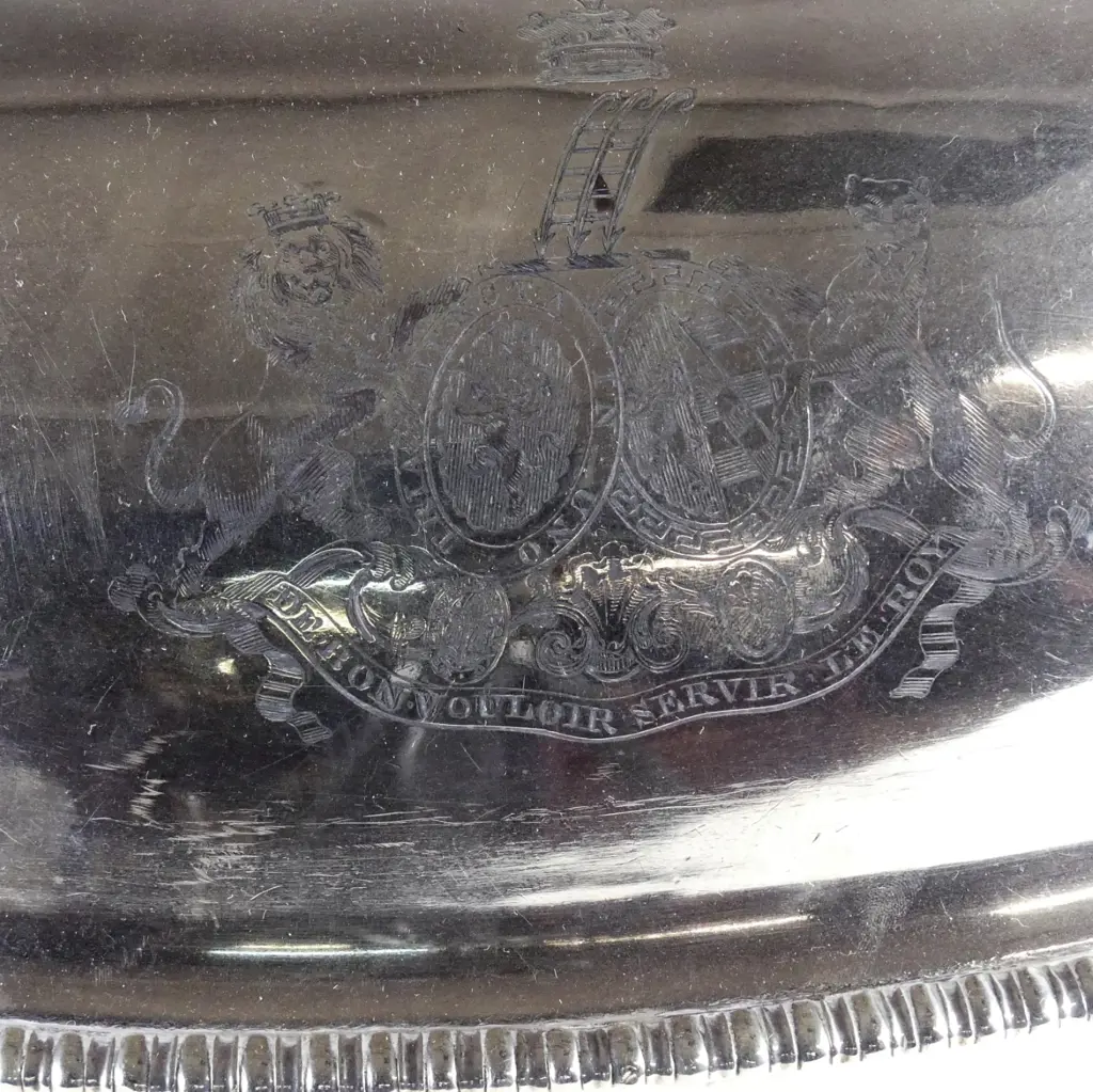A small Sheffield plate meat cover Image 1++