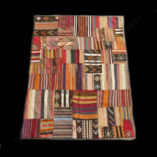 A Turkish patchwork carpet