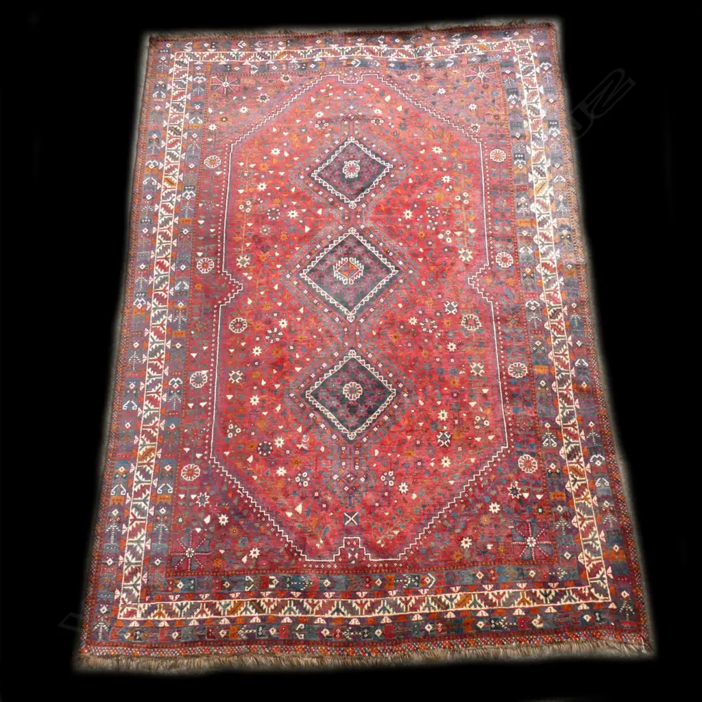 A large Qashqai hand knotted carpet Image 1++