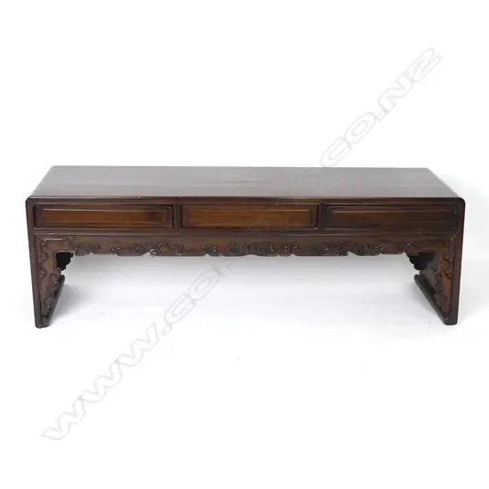 A Chinese rosewood scholar's table