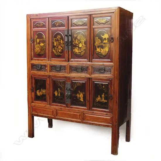 A large Chinese wedding cabinet