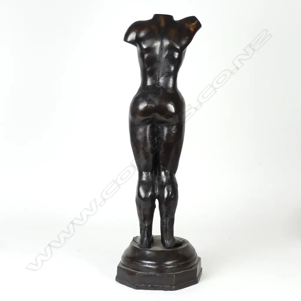 A 20thC classical bronze male torso Image 1++