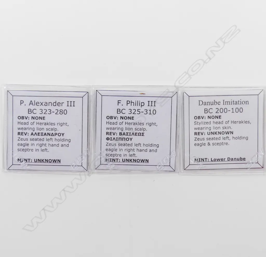 Three silver drachms Image 1++