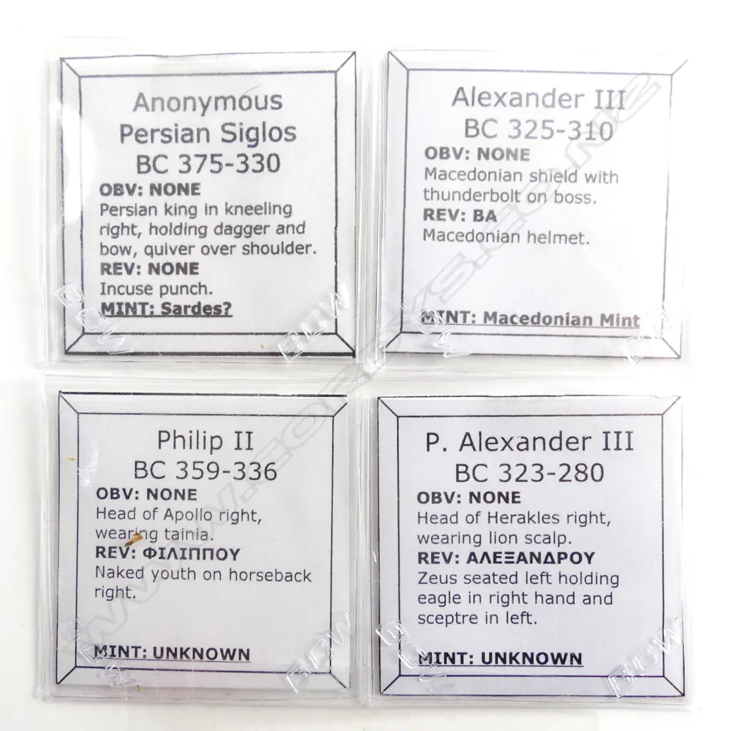 Four coins of the era of Alexander the Great Image 1++