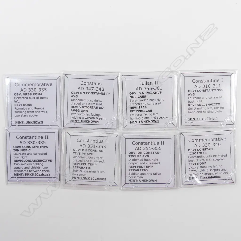 Eight coins of the era of Constantine the Great Image 1++