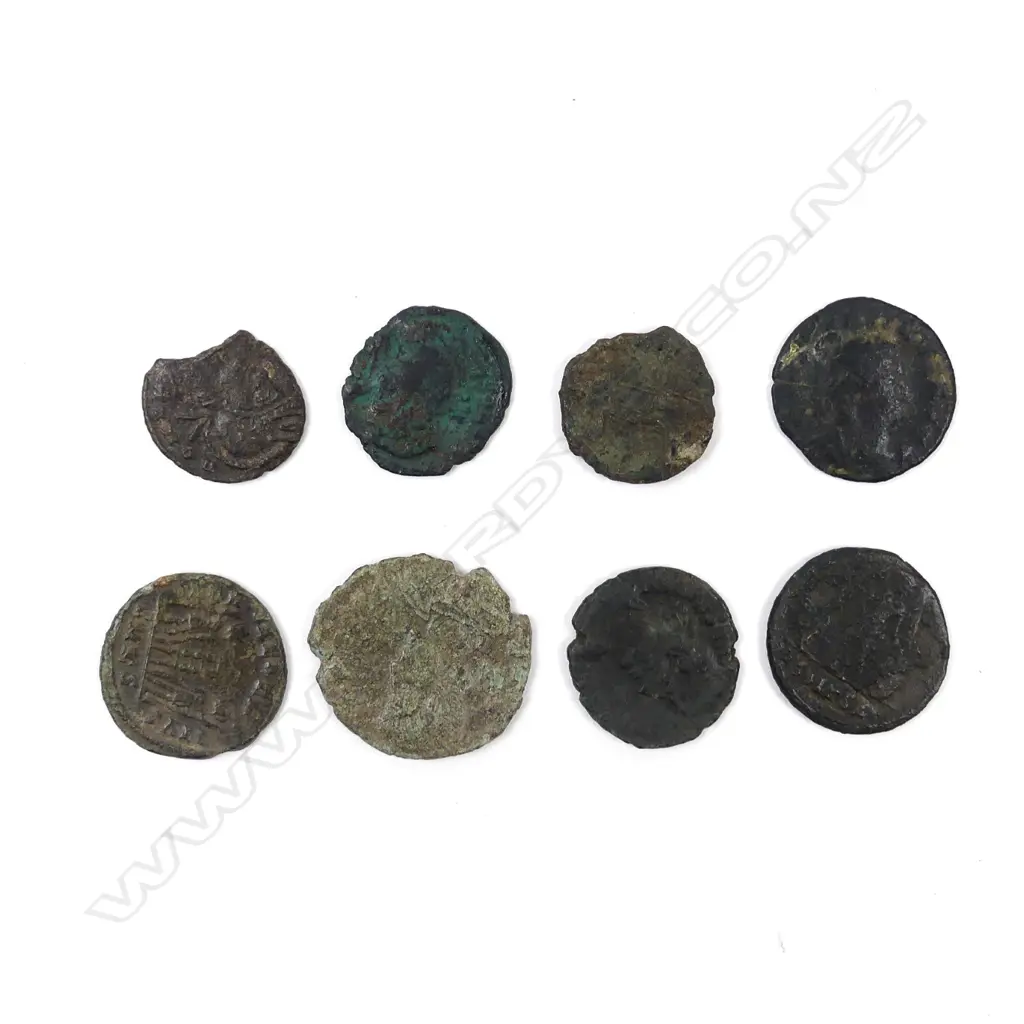 Eight coins of the era of Constantine the Great Image 1++