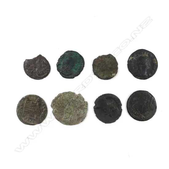 Eight coins of the era of Constantine the Great