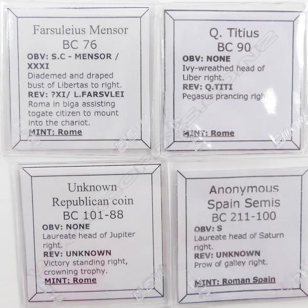 Four coins of the Roman Republic Image 1++