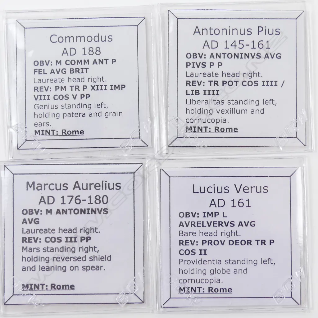 Four Roman silver and bronze denarii Image 1++