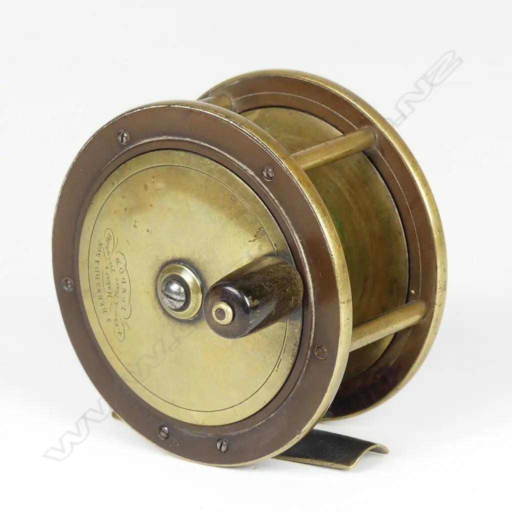 A vintage brass salmon reel Image 1++