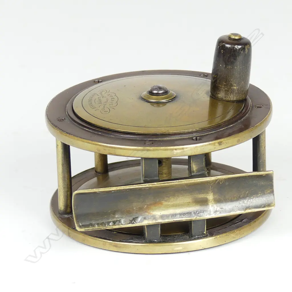 A vintage brass salmon reel Image 1++