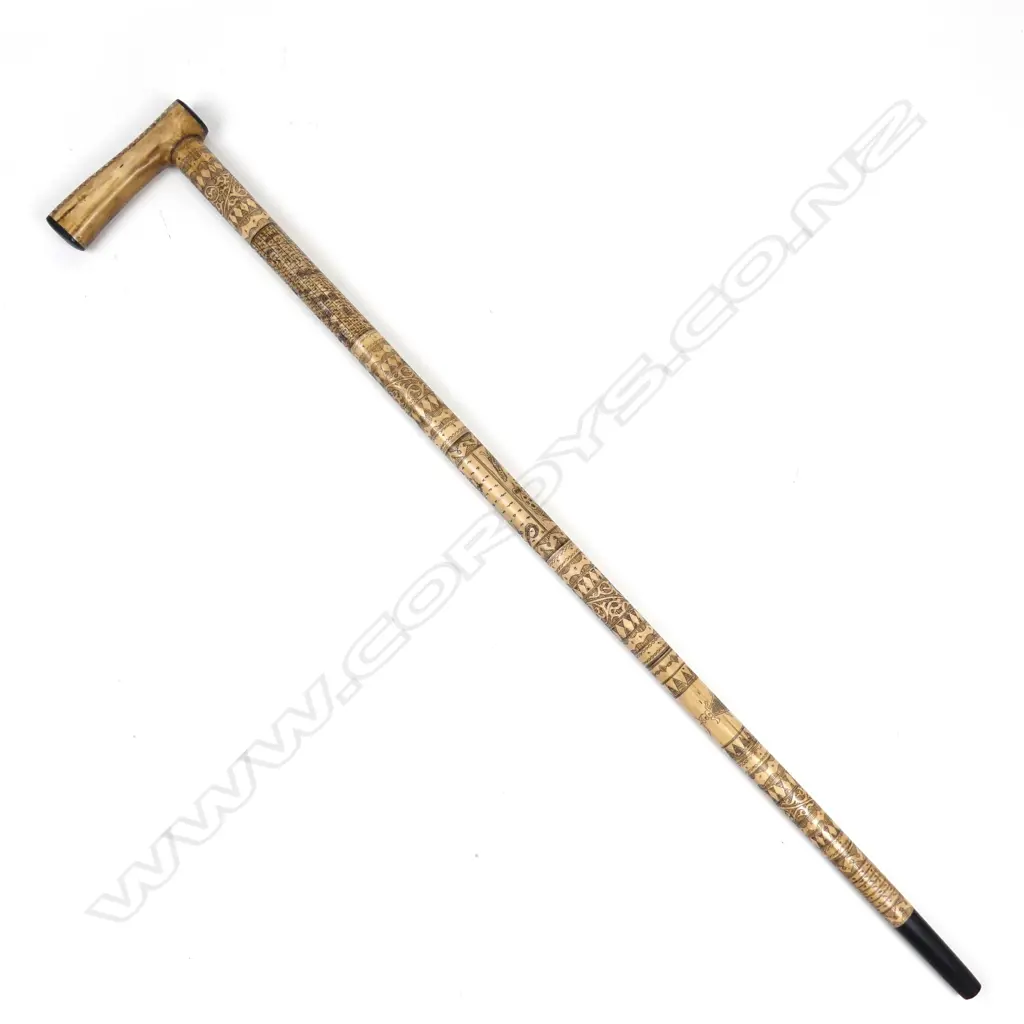 An Indonesian simulated bone walking stick Image 1++