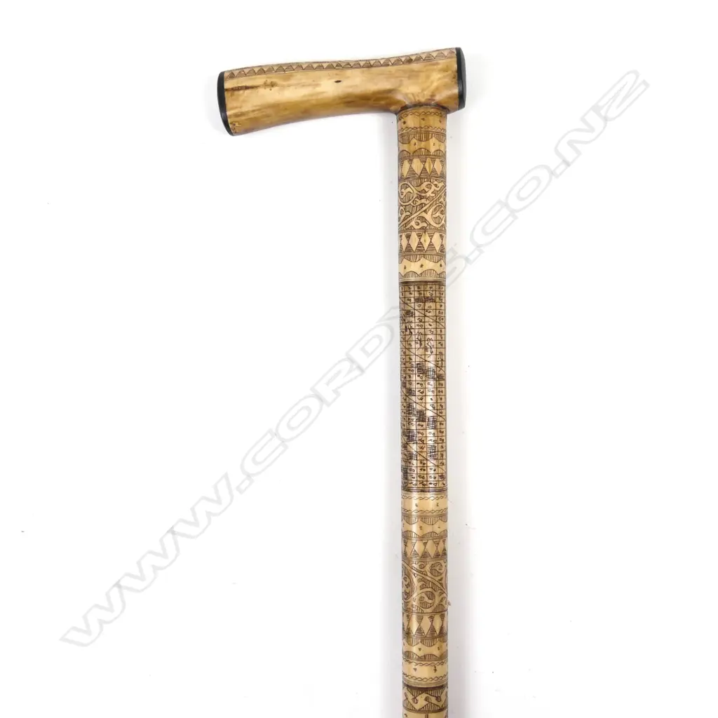 An Indonesian simulated bone walking stick Image 1++