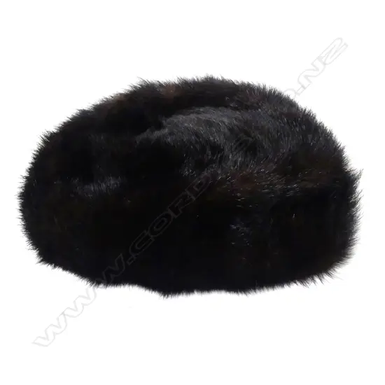 A black mink hat