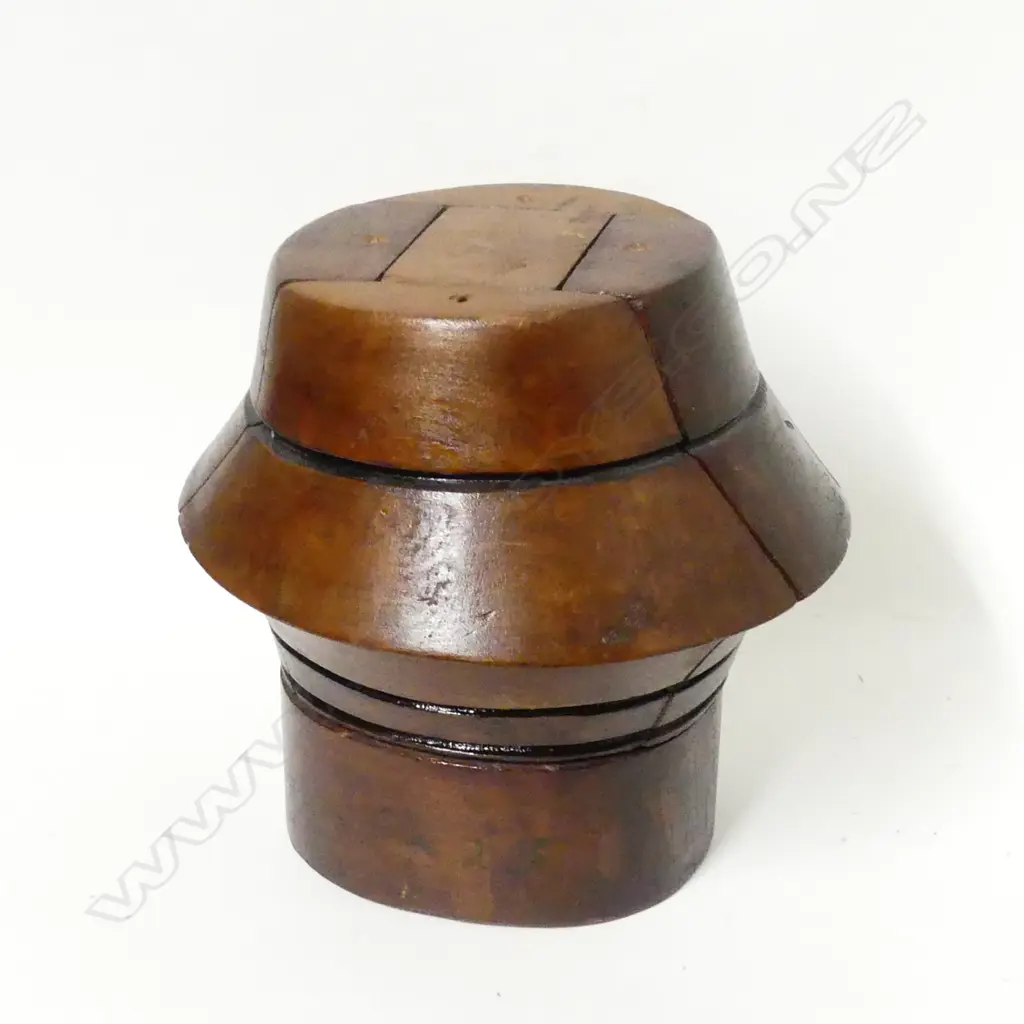 A vintage wood hat block Image 1++