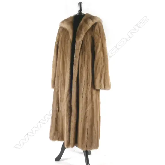 A vintage pastel mink coat