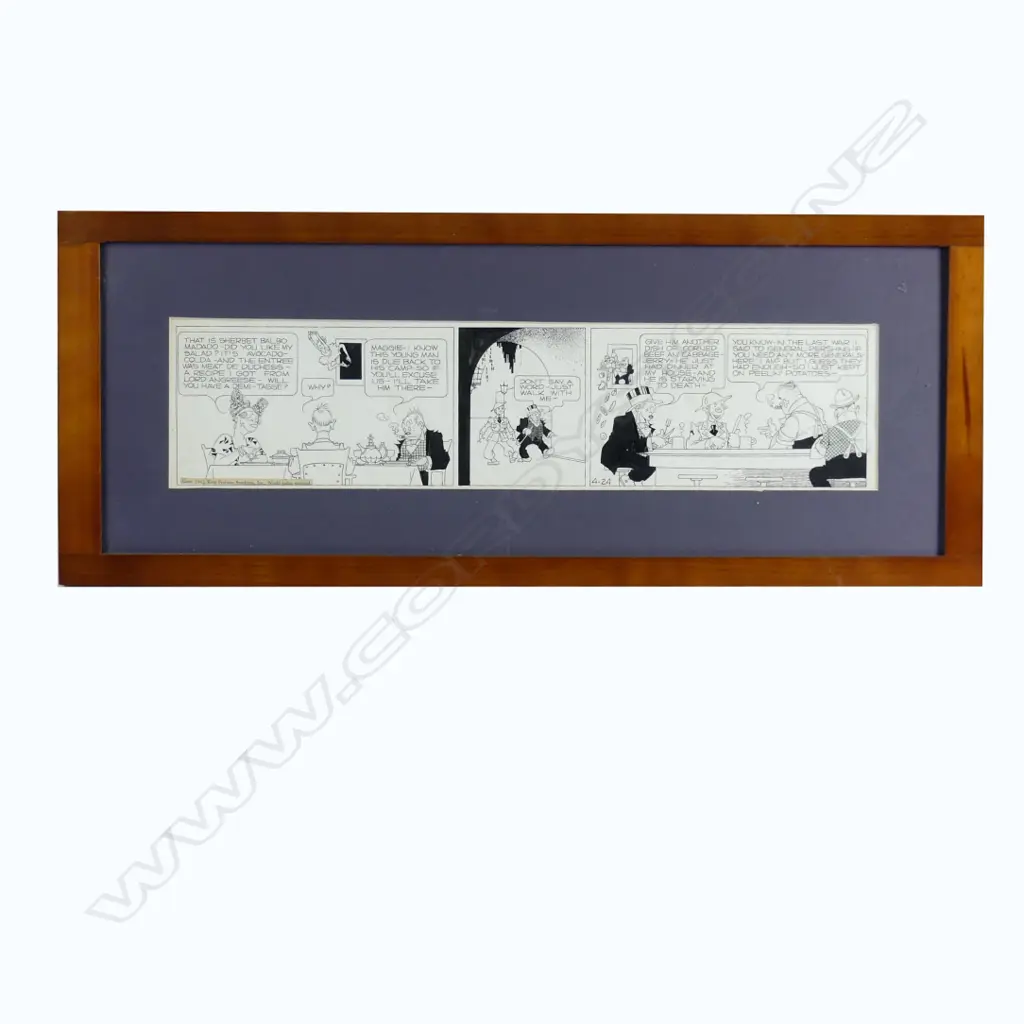 Five original comic strip drawings Image 1++