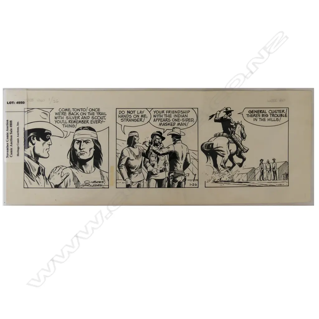 Original Superman daily comic strip art Image 1++