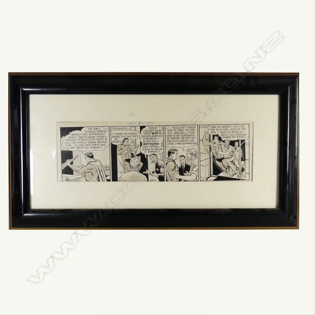 Original Superman daily comic strip art Image 1++