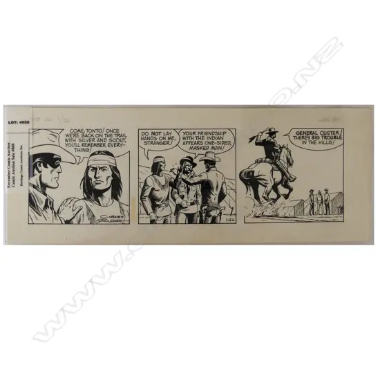 Original Superman daily comic strip art