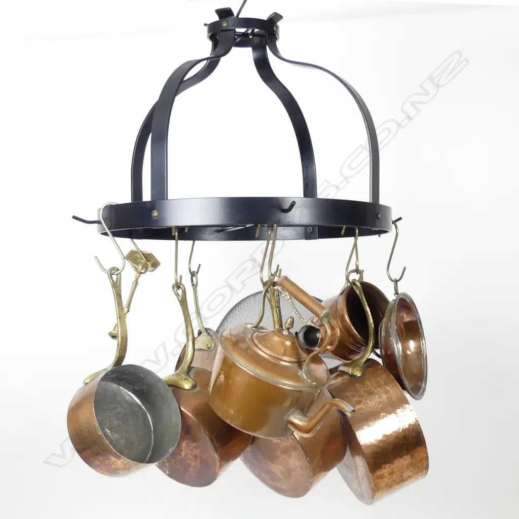 A wrought iron kitchen pot hanger Image 1++