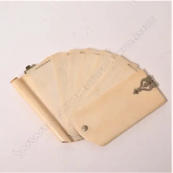 A c.1900 ivory note pad