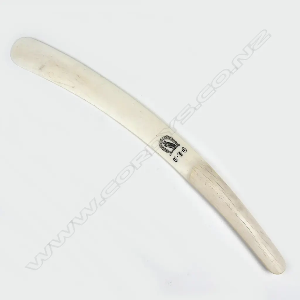 A 19thC plain carved ivory paper knife Image 1++