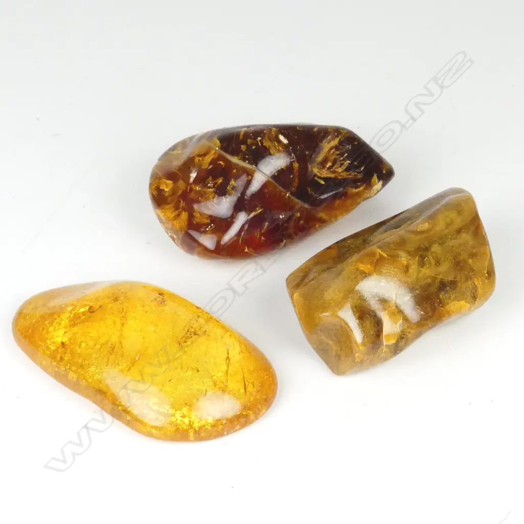 Three kauri gum pieces Image 1++