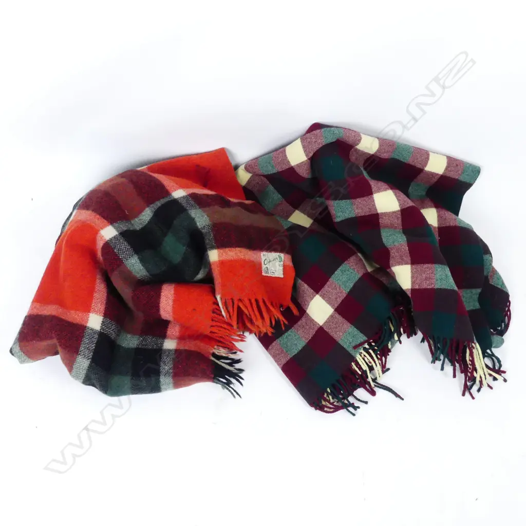 Two vintage travel rugs Image 1++