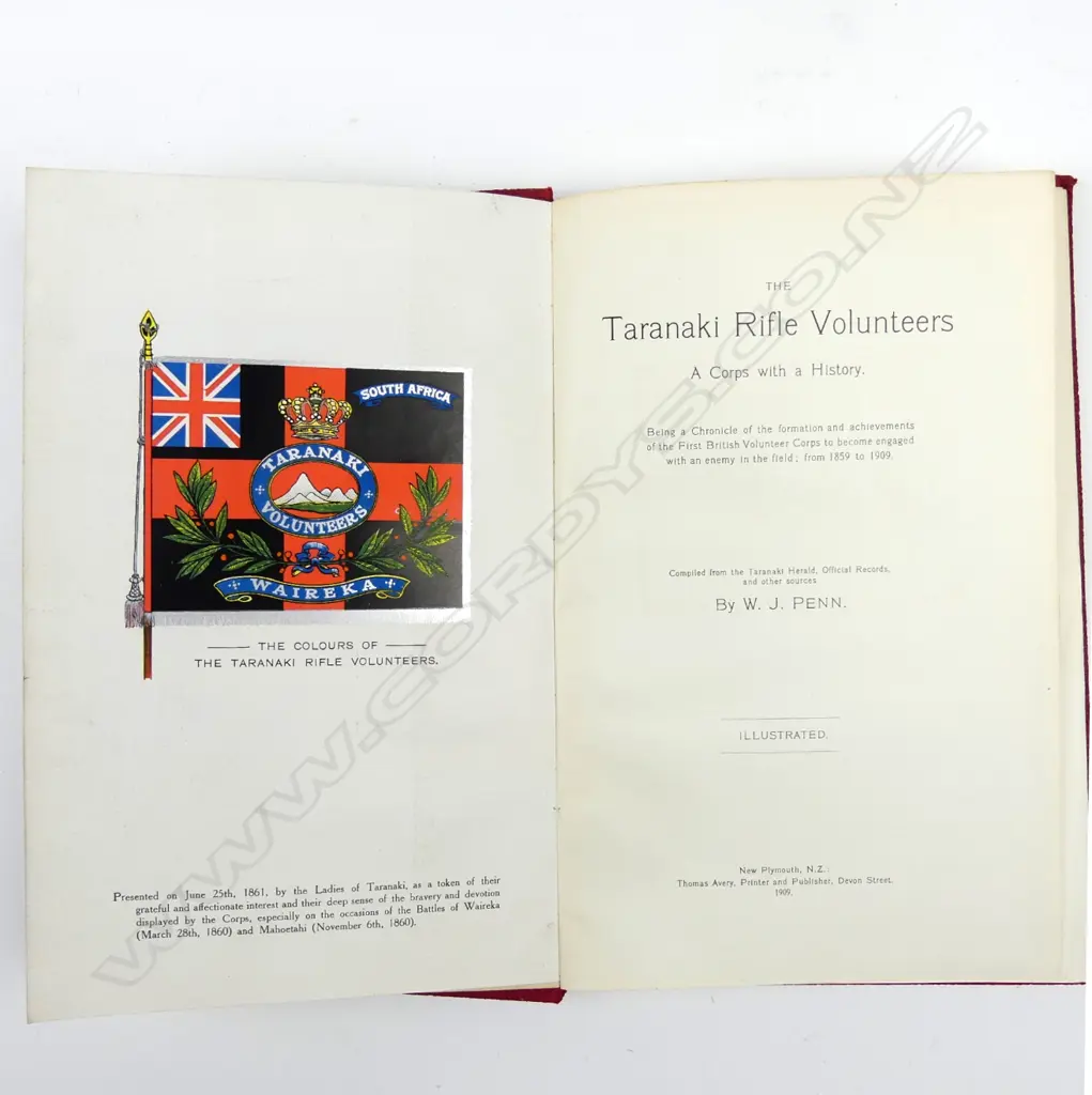 'The Taranaki Rifle Volunteers' A Corps with a History.... Image 1++