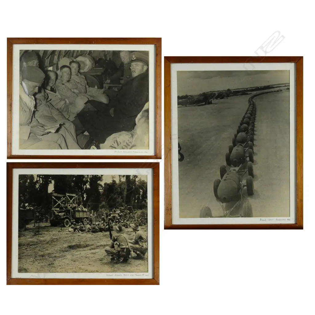 Six large format vintage photographs from WWII Solomon Islands campaign Image 1++