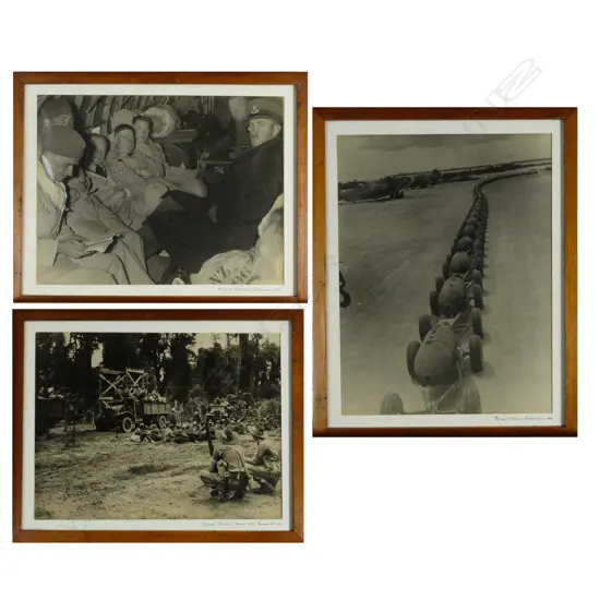 Six large format vintage photographs from WWII Solomon Islands campaign