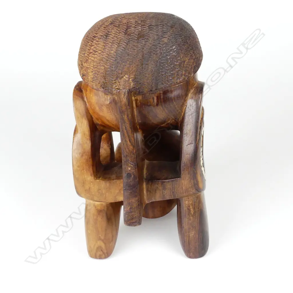 A vintage Solomon Islands hardwood carved Nguzunguzu Image 1++