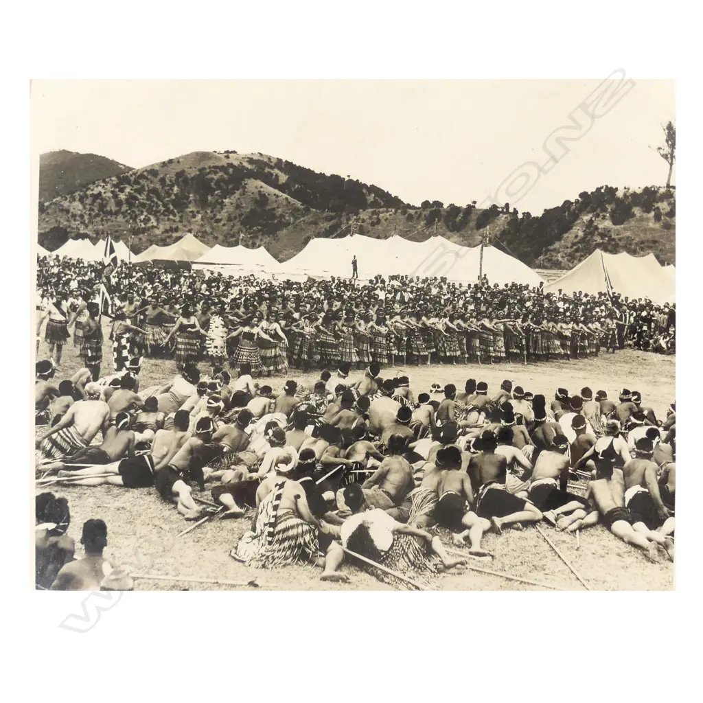 Nine vintage large format 1934 Waitangi Treaty House celebrations photographs Image 1++