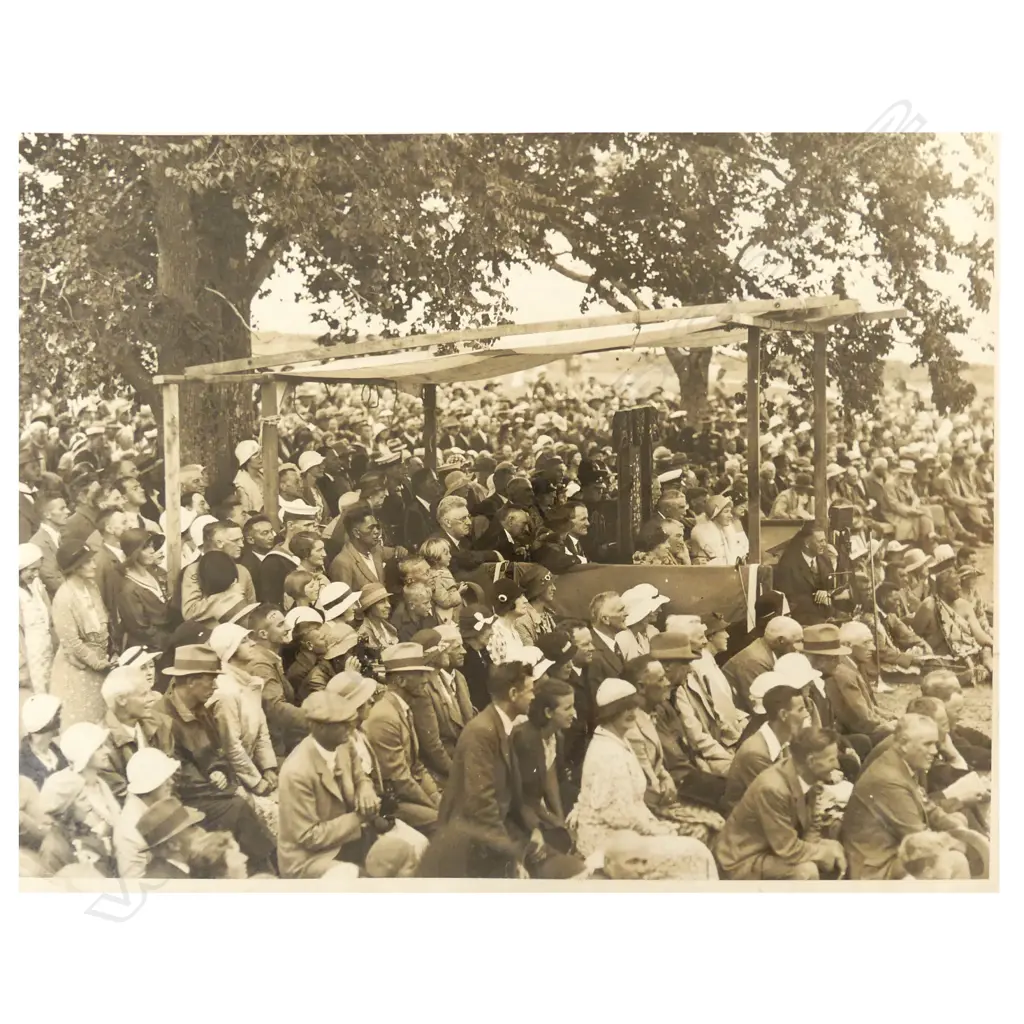 Nine vintage large format 1934 Waitangi Treaty House celebrations photographs Image 1++