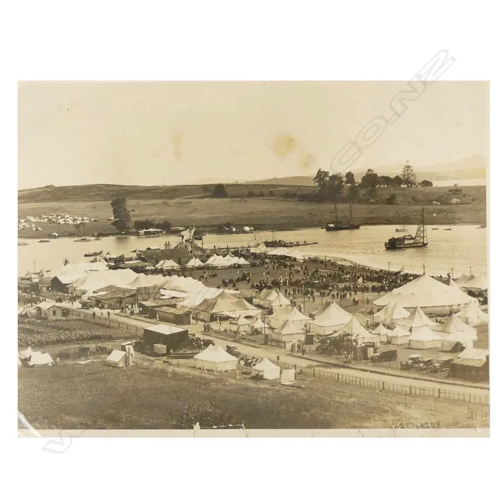 Nine vintage large format 1934 Waitangi Treaty House celebrations photographs Image 1++