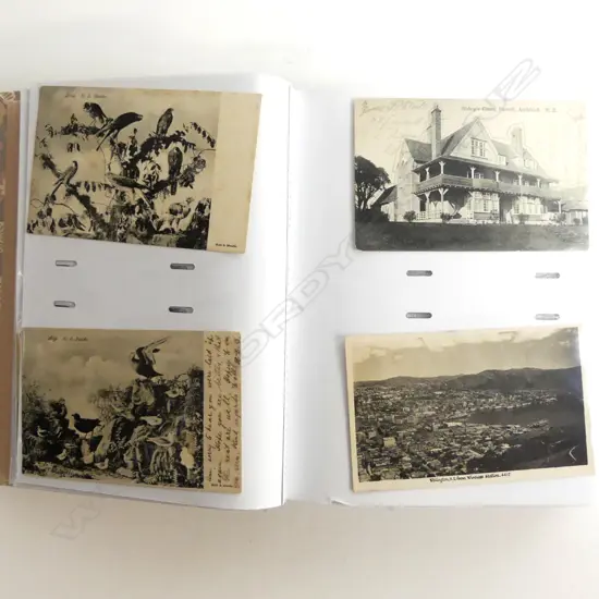 An album of vintage NZ postcards