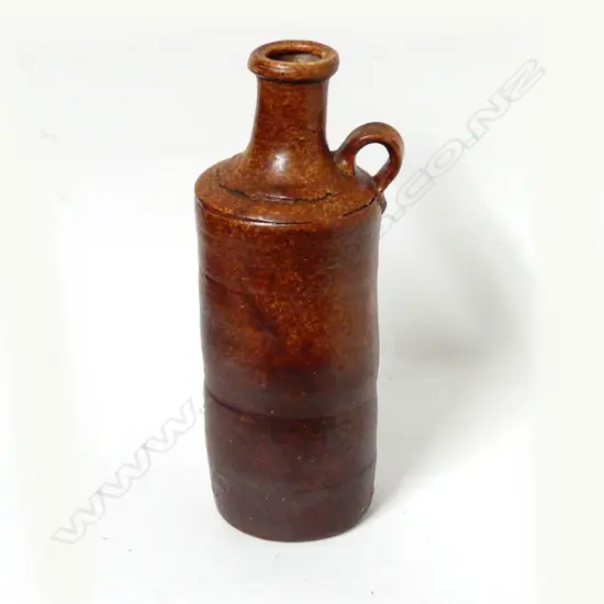A Len Castle shino glazed bottle