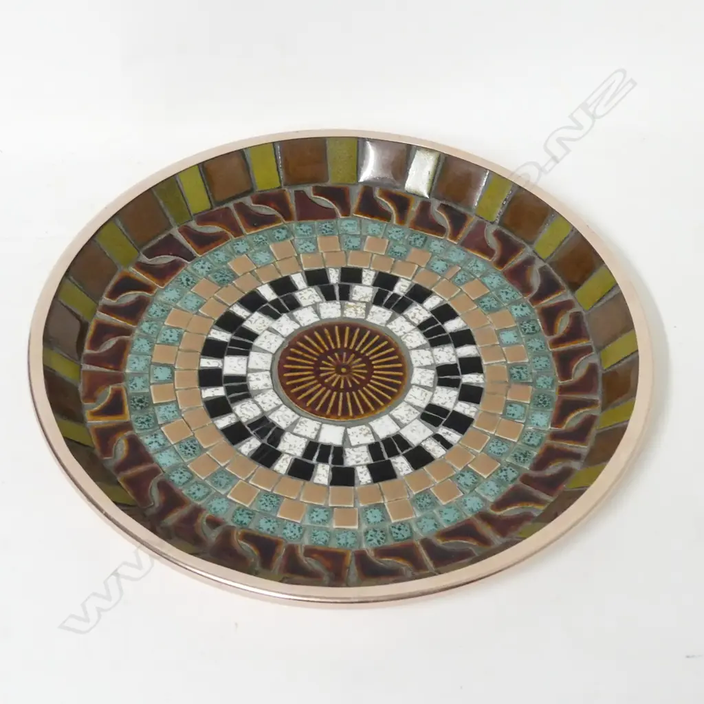 A John Crichton mosaic platter Image 1++