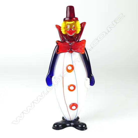 A Murano glass clown figure