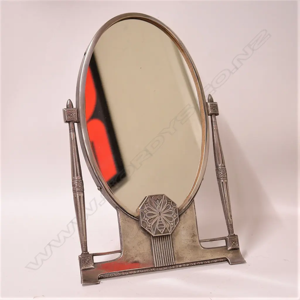 A WMF silver plate Jugendstil table mirror Image 1++