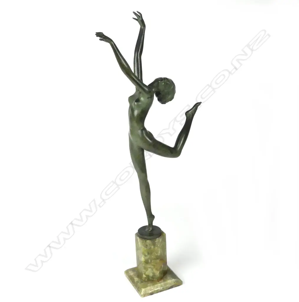 A good Art Deco Josef Lorenzl naked dancing woman Image 1++